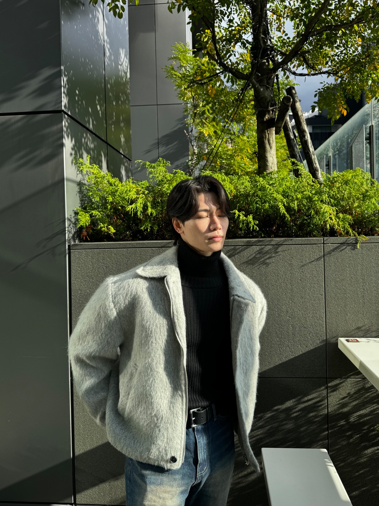 Premium Mohair Wool half coat(3color） - 12