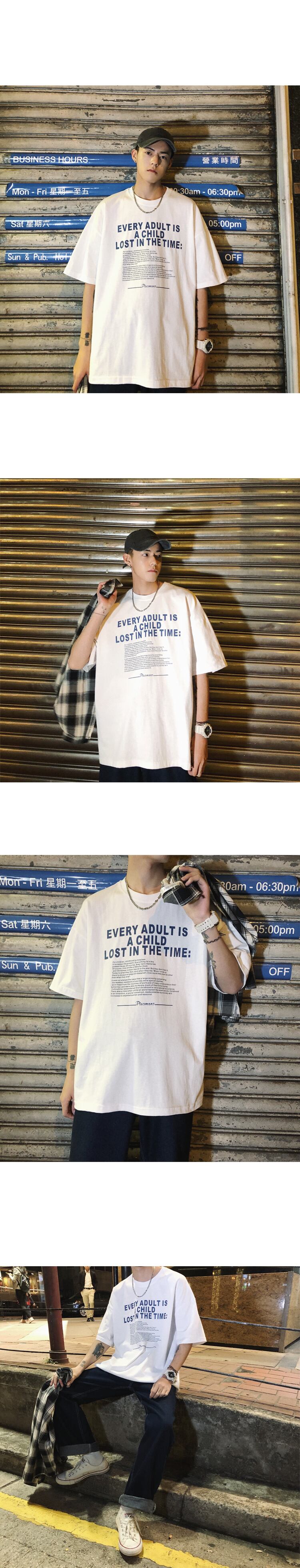 全3色 Tシャツ カットソー プリント カジュアル シンプル