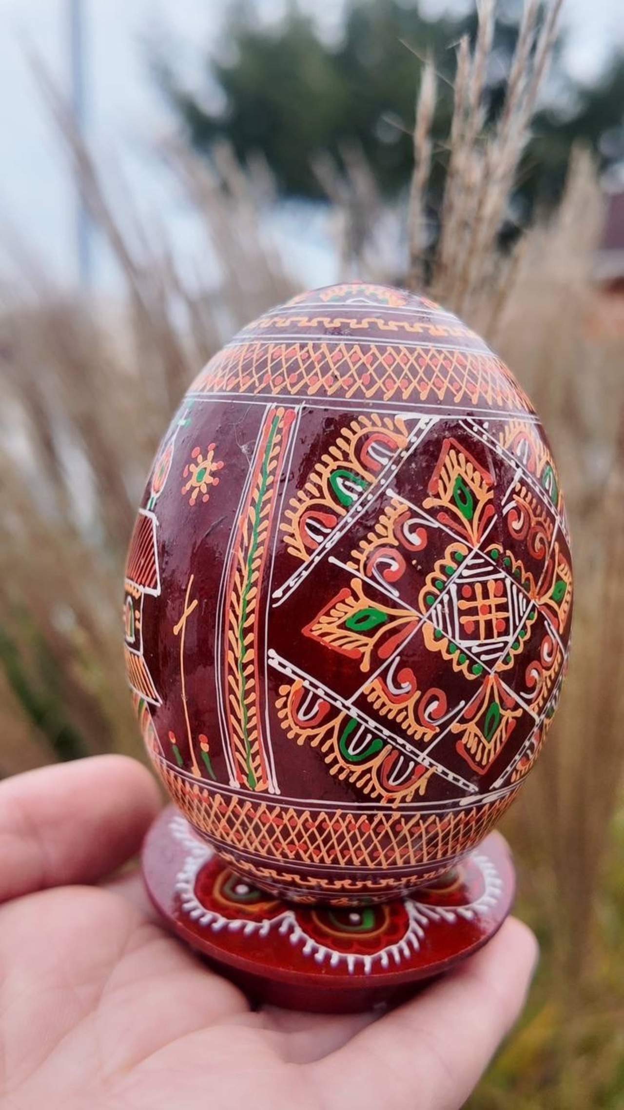 プィサンカ＋スタンド 9cm（イースターエッグ）コロミヤ博物館モデル - 5