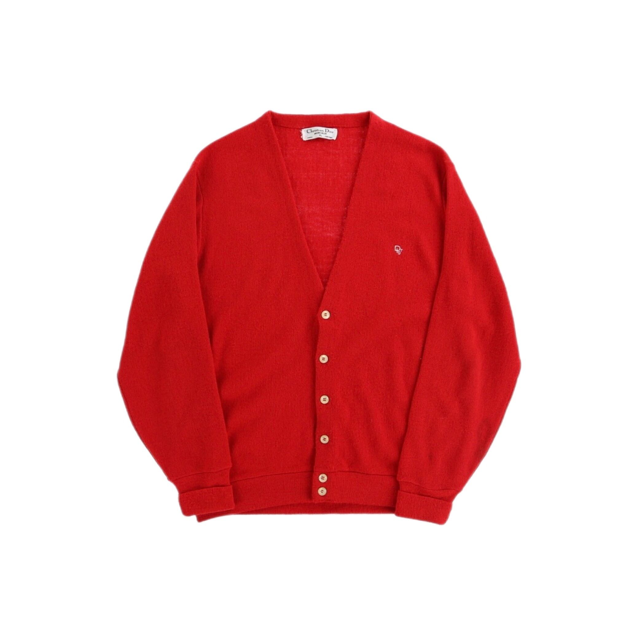 1990s Christian Dior オーロンアクリル ニットカーディガン【OT-6637