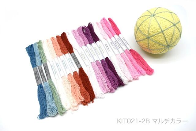 手まりキット「四角つなぎと変わり菊」おかわりセット（テキストなし