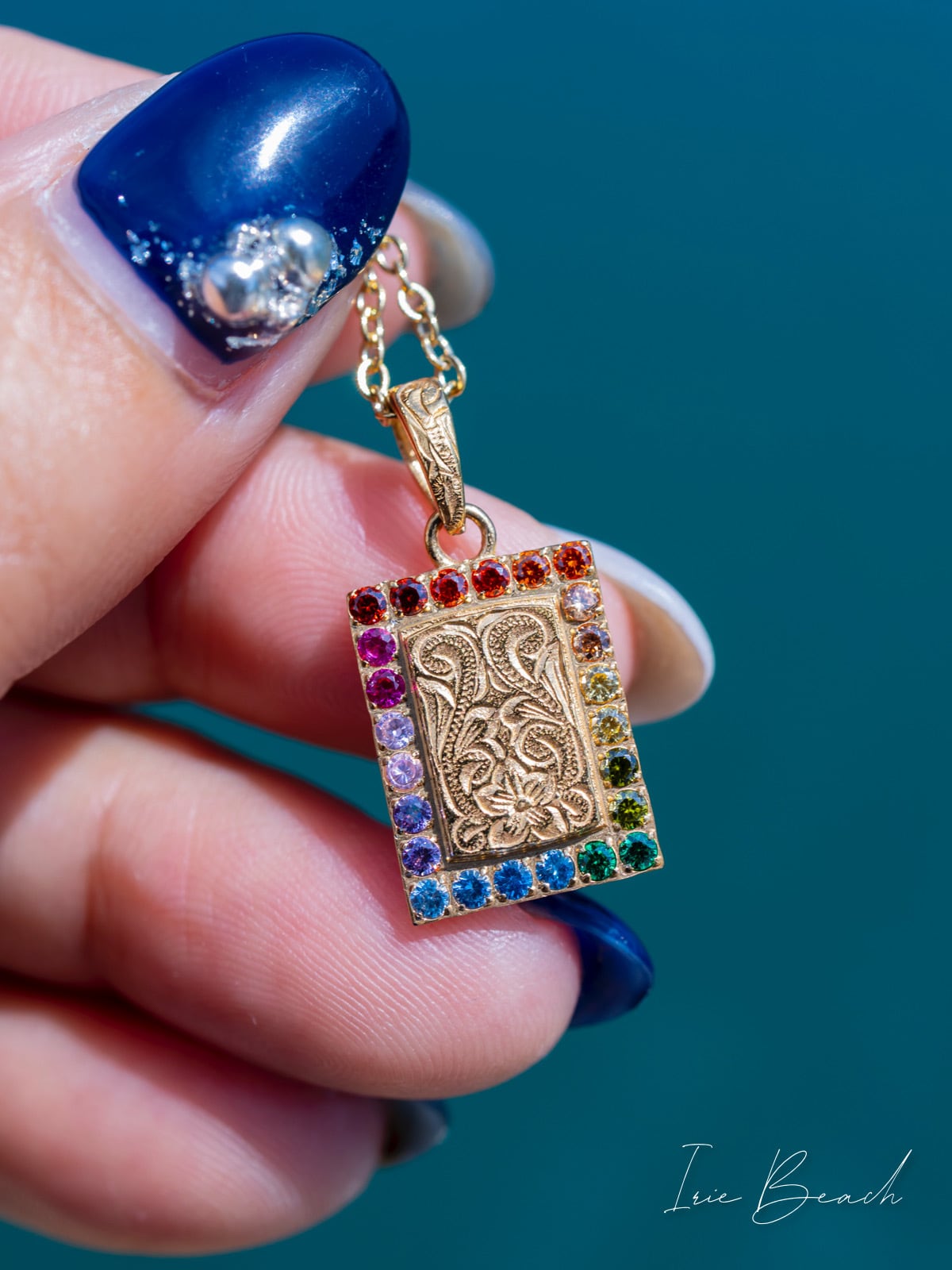 RAINBOW plate necklace | IRIEBEACH