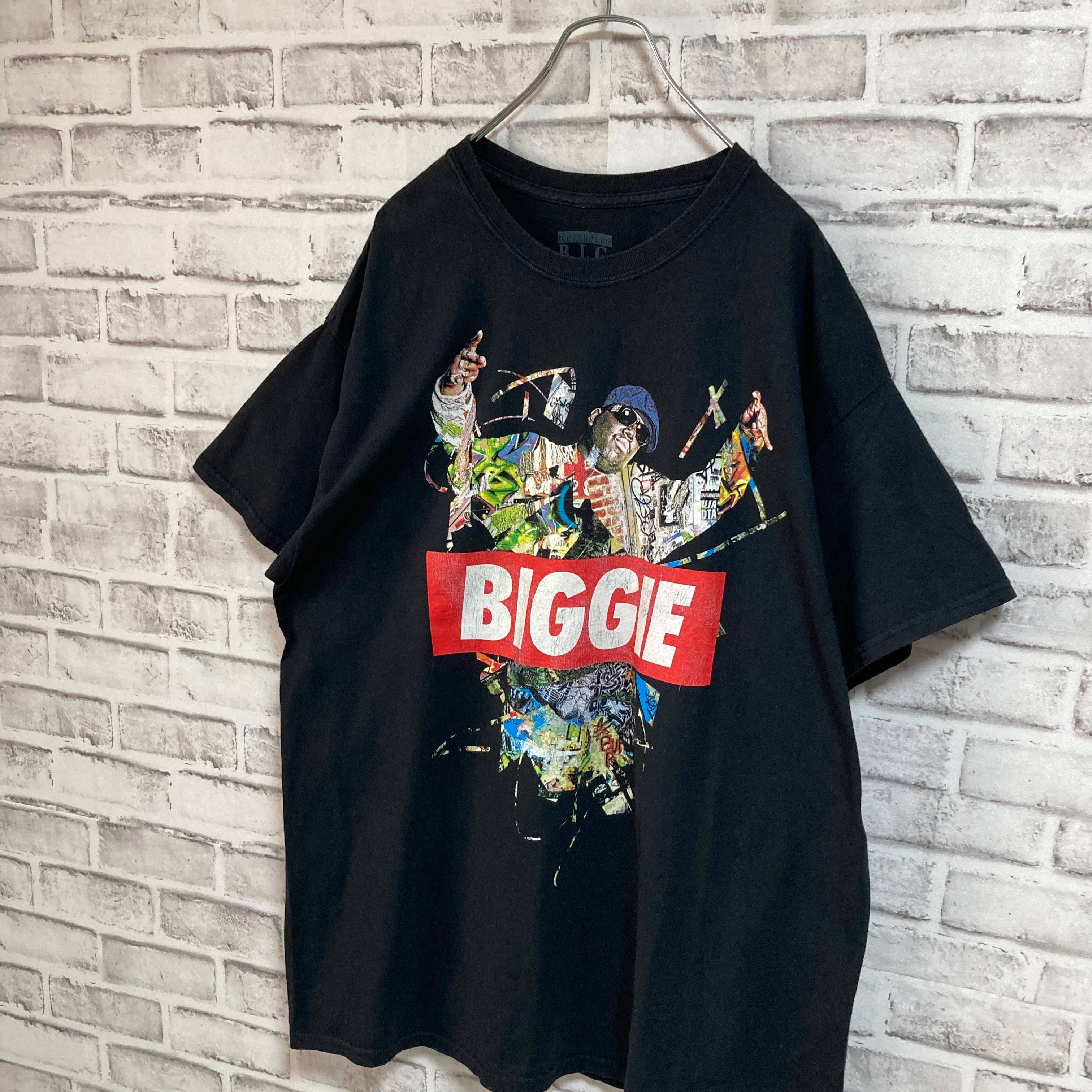 【notorious B.I.G】S/S Tee XL “BIGGIE” アーティストTシャツ ビギー ラップTee ラッパー HIPHOP  coogi Tシャツ アメリカ USA 古着