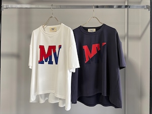 【ご予約】MV ロゴTee レッドネイビープリント 26070 【margaux vintage】
