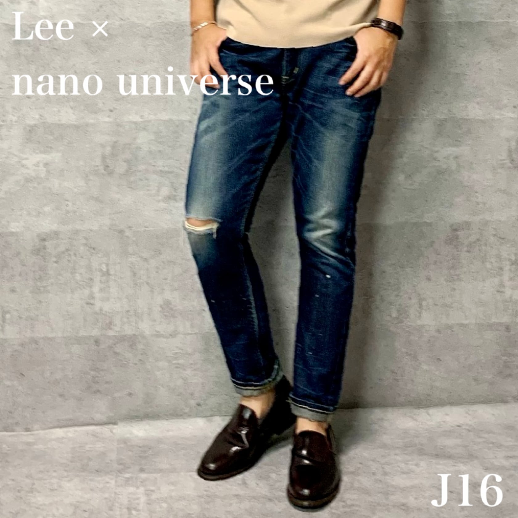 リー Lee ナノユニバース 別注 アンクル デニム パンツ インディゴ 30 