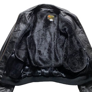 vintage 1970’s leather bomber jacket
