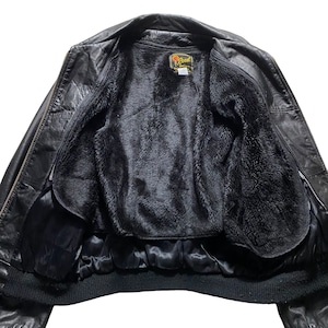 vintage 1970’s leather bomber jacket