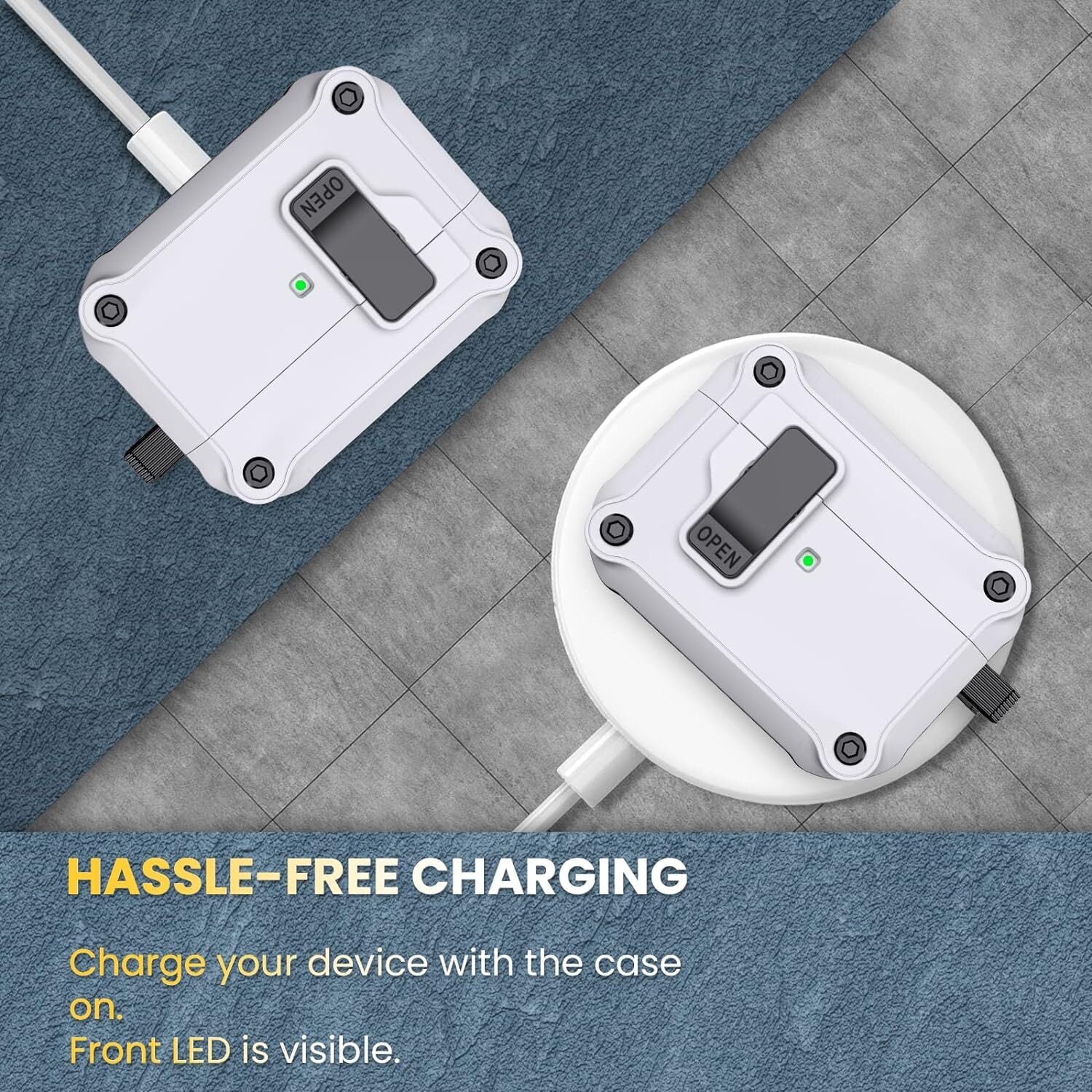 Nedemit - Airpods Pro 2 / Airpods Pro ケース ワンクリック自動