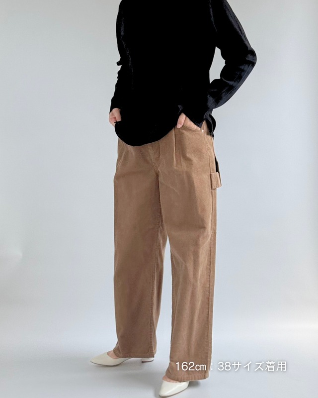 【YENN（イエン）】WASHED CORDUROY PT / ウォッシュドコーデュロイパンツ