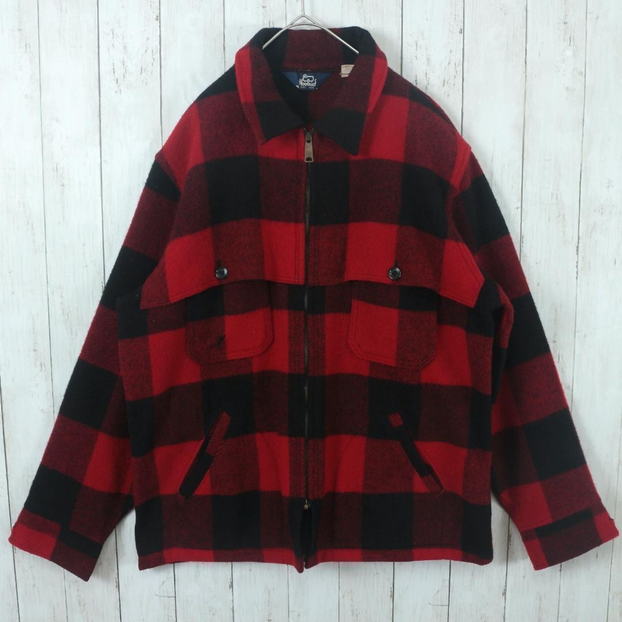 WOOLRICH ウールリッチ CPOジャケット USA製 90s ウール チェック 厚手 