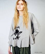 【直営店限定ITEM】ヘムフリルスパンコールTOPS (GRAY) CQ-47138H