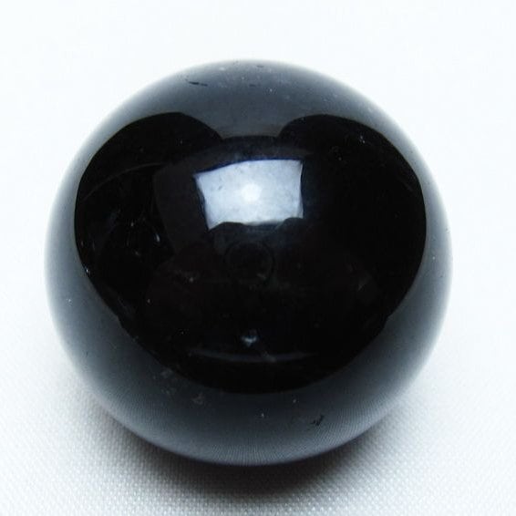 黒水晶 丸玉 35mm モリオン スフィア 置物 一点物 141-8196