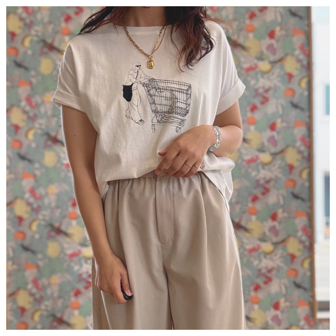【CLOCHE】ロールアップTシャツ