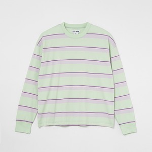 Border long sleeve tee（PALE GREEN）