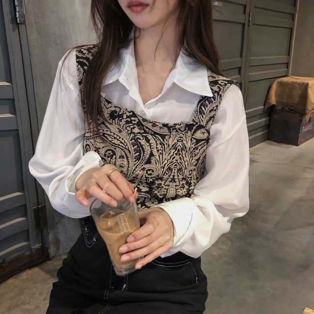 Retro Vest + Shirt + Skirt（レトロベスト＋シャツ＋スカート）su009