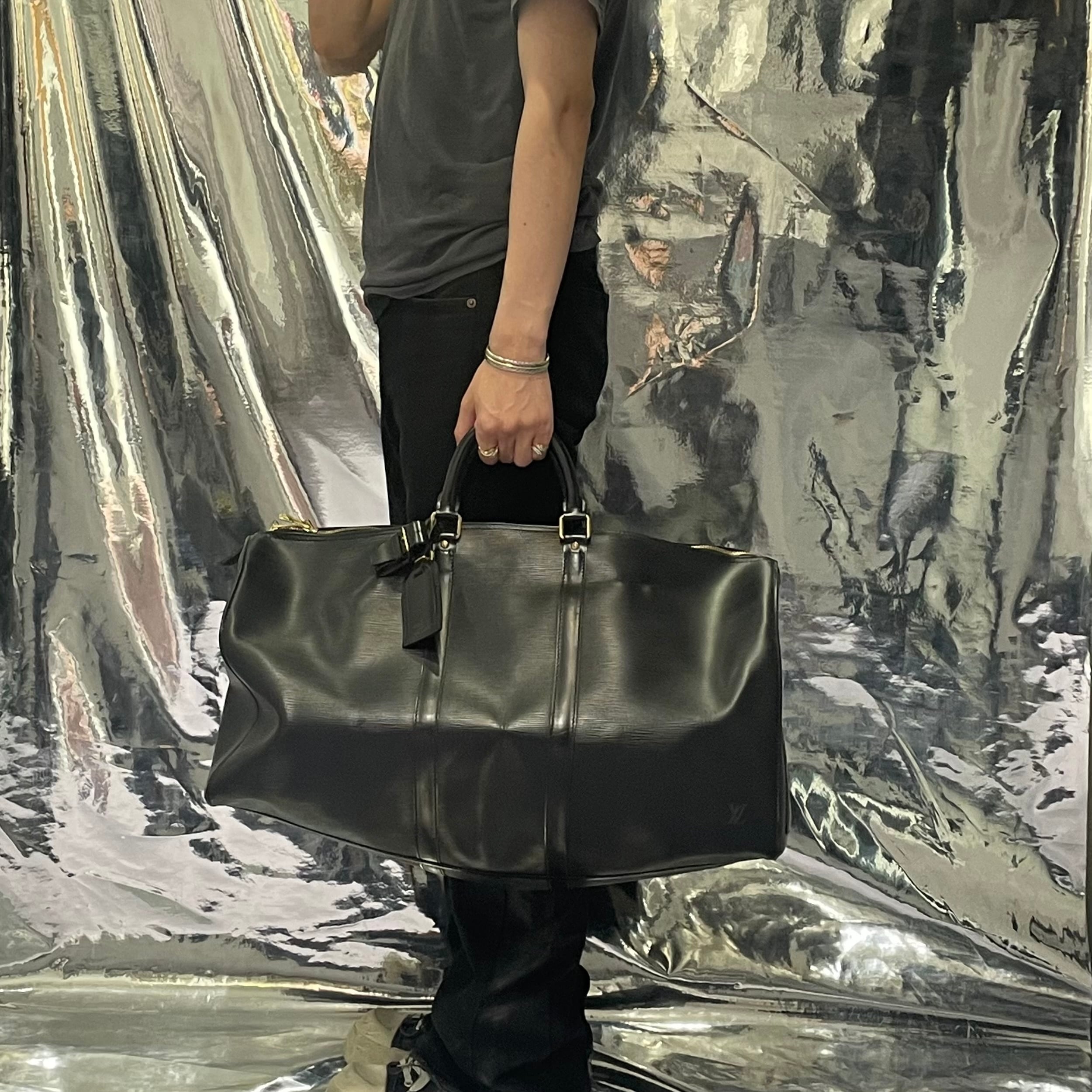 Louis Vuitton エピ ノワール キーポル 50 ボストンバッグ ブラック