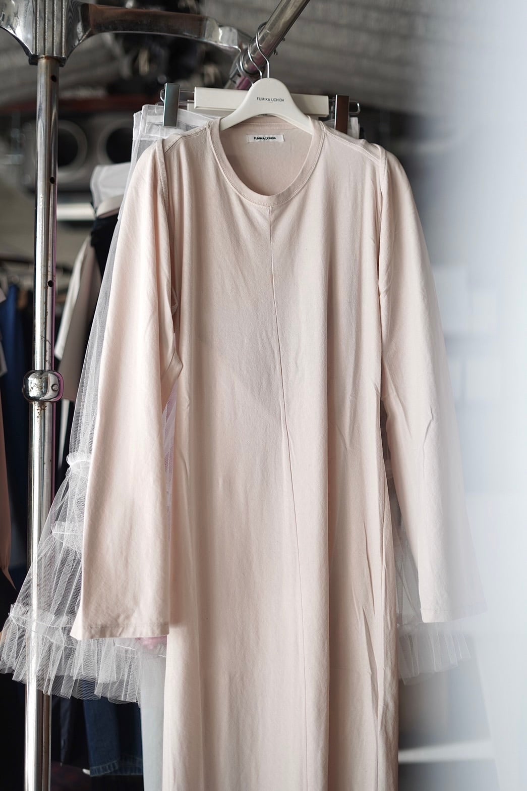 FUMIKA UCHIDA フミカウチダセパレートロングスリーブT ブラック FUMIKA_UCHIDA Separate Long Sleeve Top(FUMIKA UCHIDA