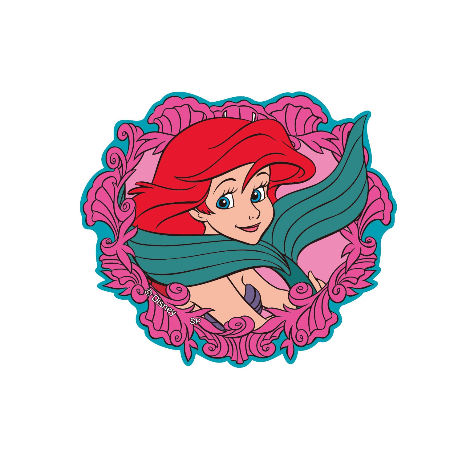 Disney ディズニー キャラクターステッカー リトルマーメイド アリエル