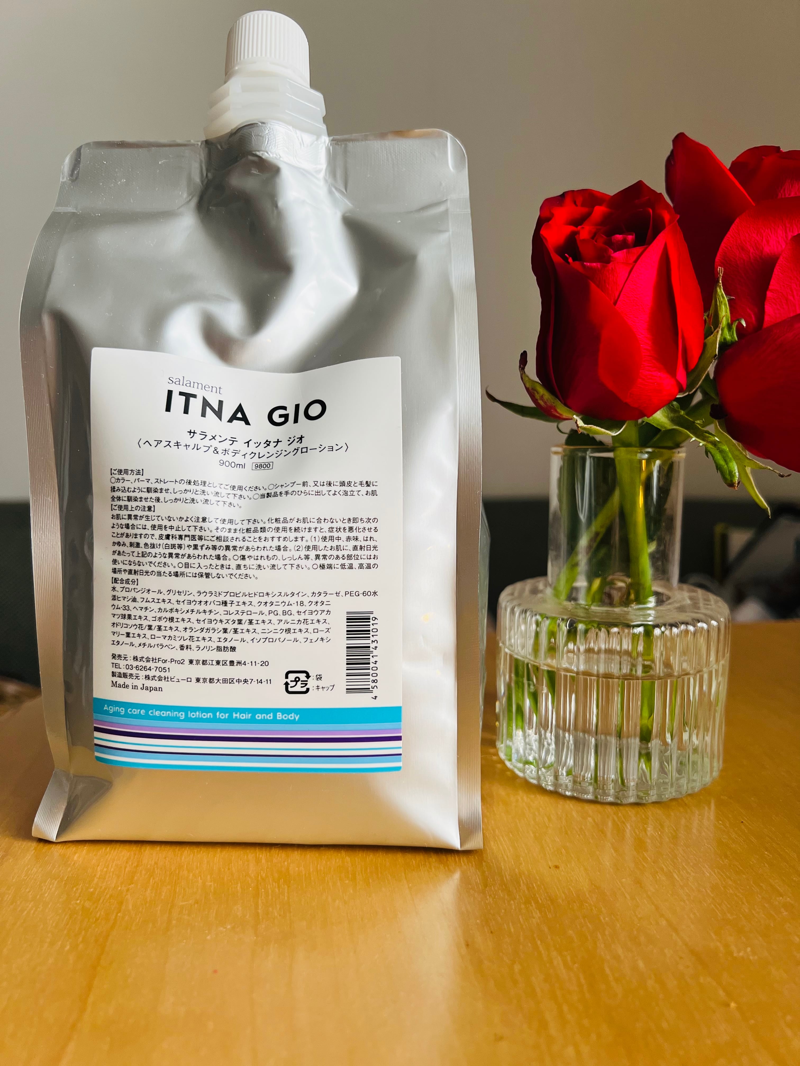 ■新品■イッタナジオ イソット　　　　　 　　　　ITAN GIO 本体+詰替え サラメンテ イッタナ ジオ ITANA GIO 900ml (詰め替え用) / RITA