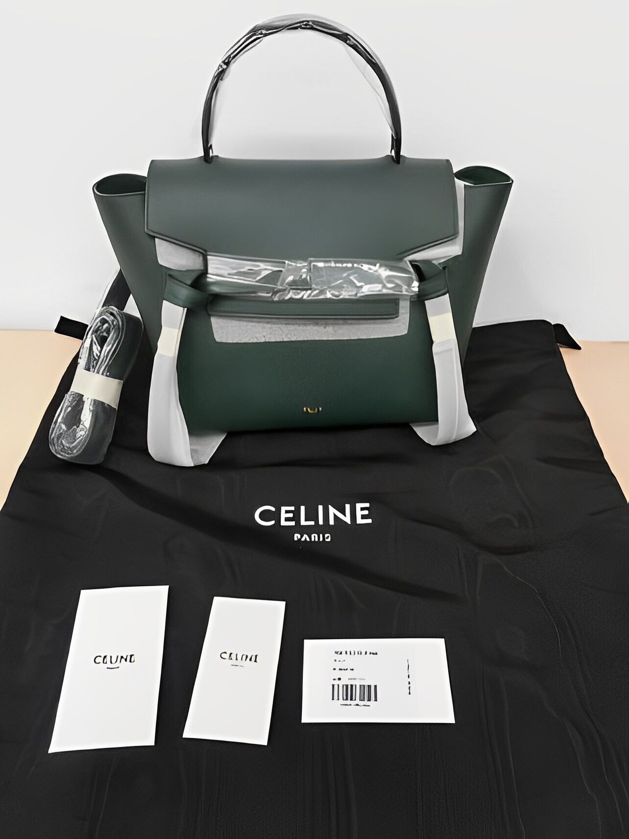 【Aランク】CELINE セリーヌ ベルトバッグ マイクロ 2WAYバッグ 189153ZVA.31AN カーフスキン アマゾン【ISEYA】