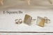 E-Square/Bs --四角いピアス +真鍮