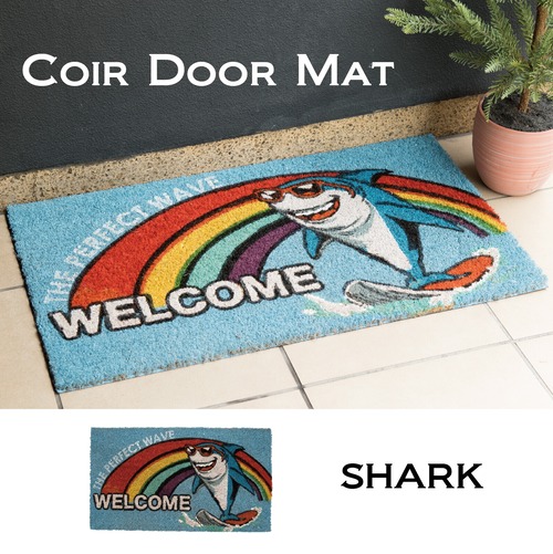 コイヤーマット［SHARK］＜玄関マット / サメ / アメリカン雑貨＞