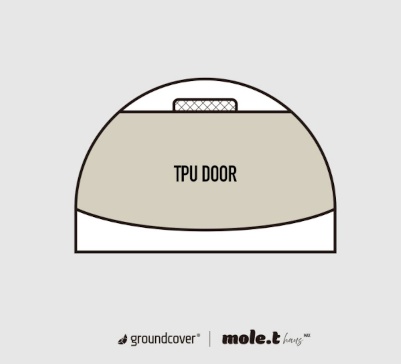グラウンドカバー★MOLE.T HAUSMAX TPU DOOR★TPUドアウレタン窓 mole.Tハウスマックス 専用 TPU窓 グランドカバー(guroudcove