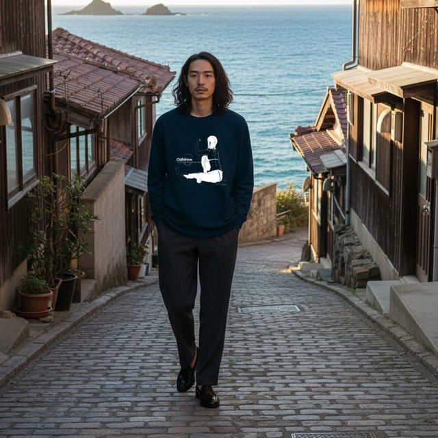 Chilltime-ロンT(ネイビー)