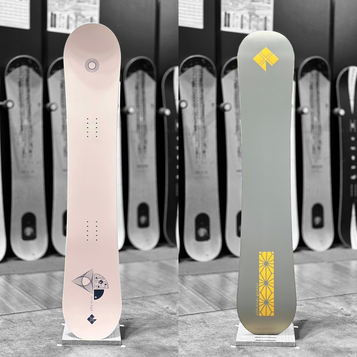 23-24 RICE28 leverage 137cm ー 弾きとスピンに特化したグラトリ専用ボード | calop