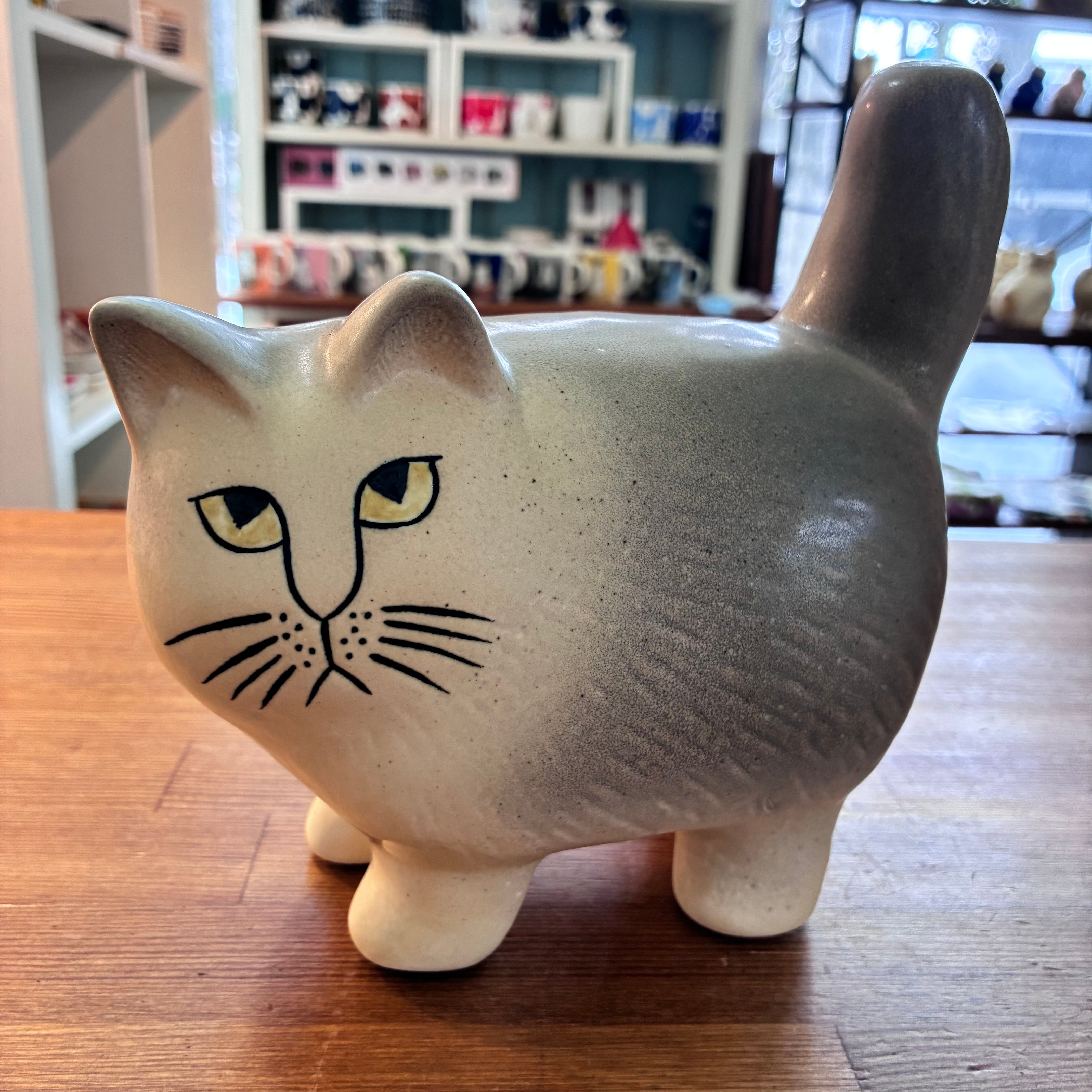 リサラーソン マンズ ミニ ホワイト×グレー | 北欧雑貨söpö 〜北欧雑貨