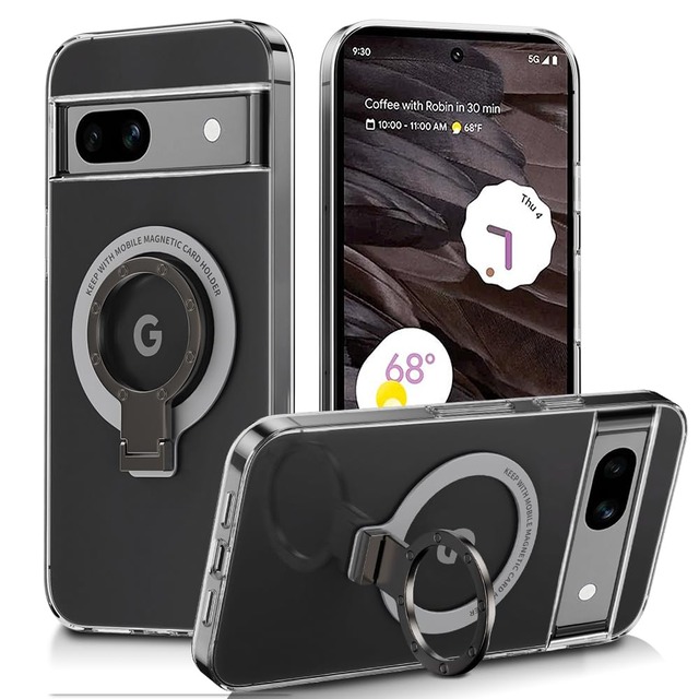 対応 Pixel 7A 5G ケース 透明 リング付き シリコン ピクセル7A スマホケース(クリア)