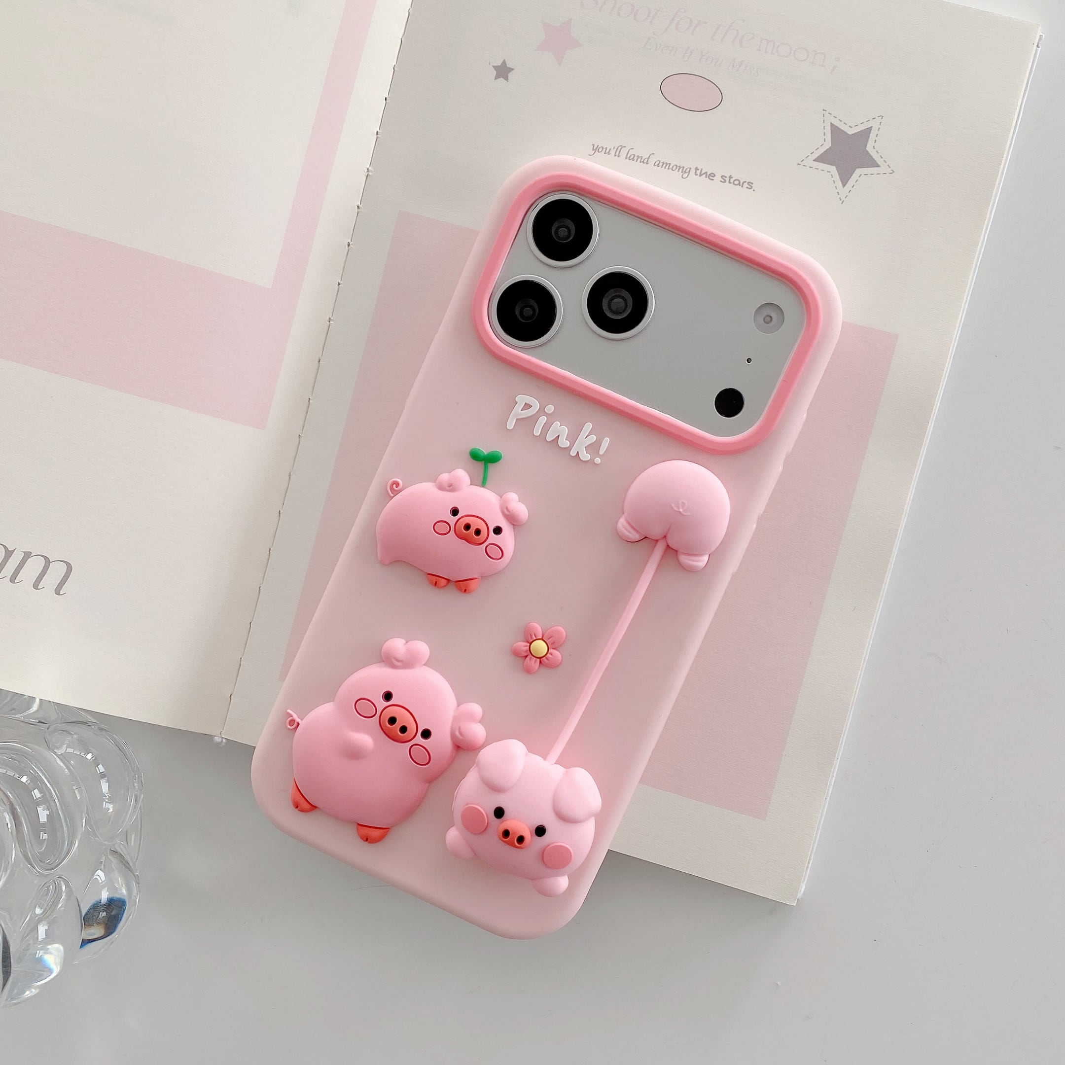 クレートカバーМ　ぶたちゃん様 ブタさん iPhone 17 16 15 14 13 ケース シリコン 可愛い ぶたちゃん