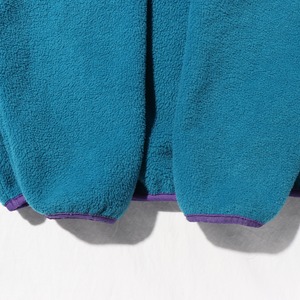 極美品 M USA ターコイズブルー 三角タグ 90s シンチラスナップT Patagonia パタゴニア フリース