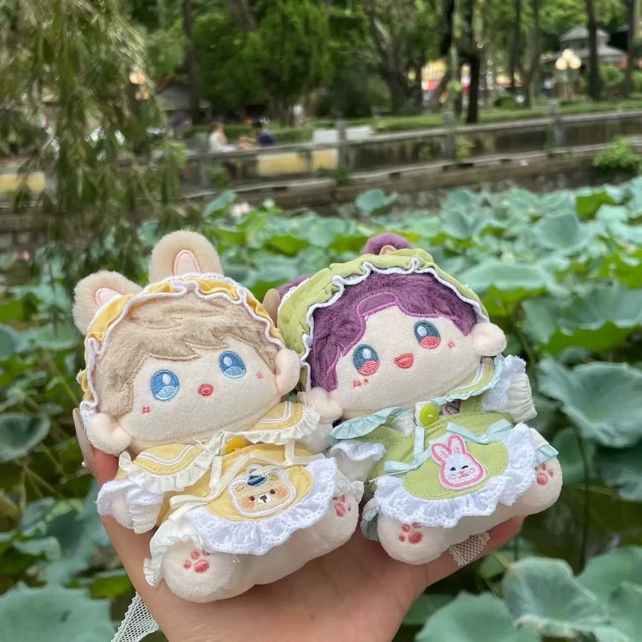 10cmぬい服】スプリングベビードレスコーデ 10cm着せ替えぬいぐるみ用