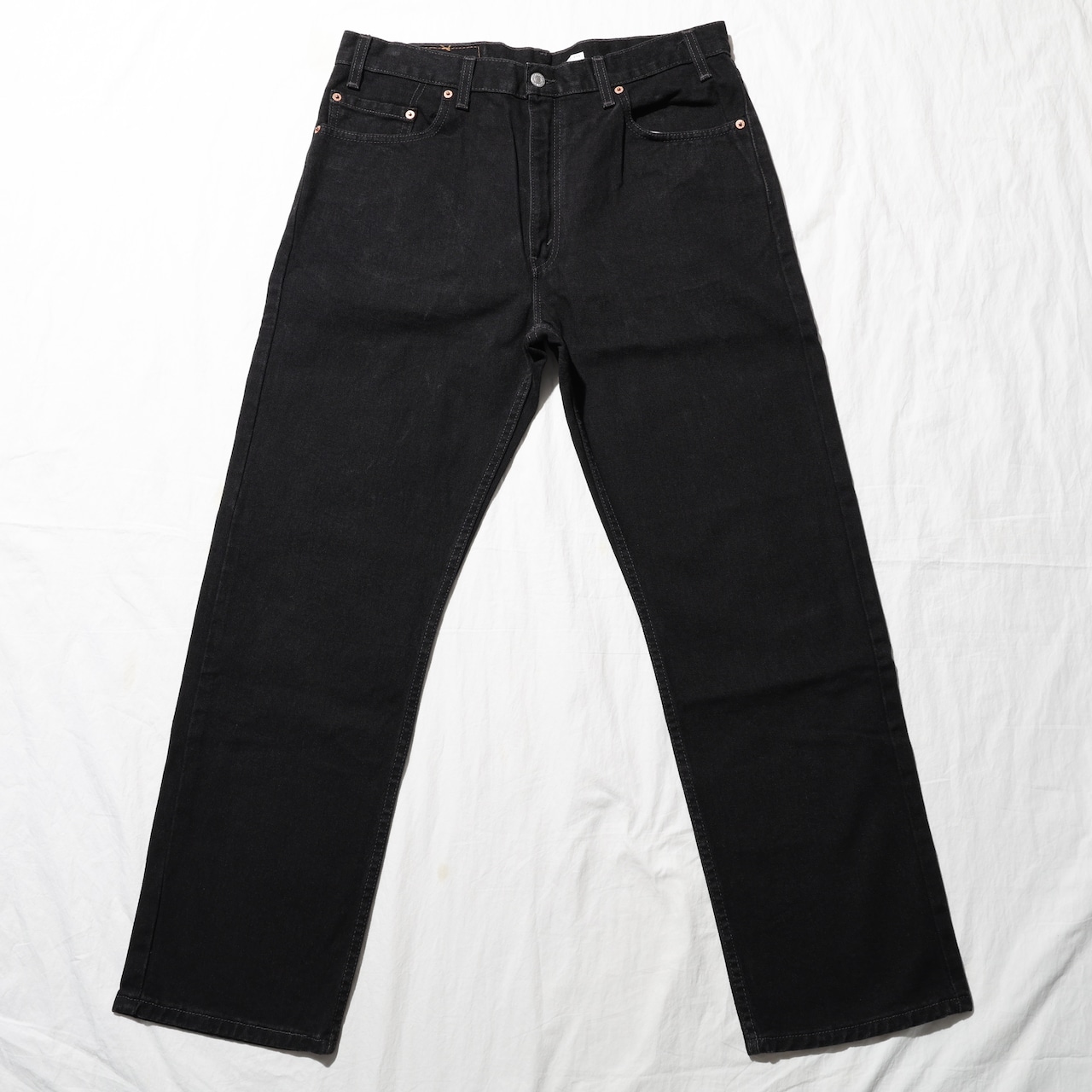 Mint 36×30 Levi’s 505 USA 01年 サルファーブラックデニムパンツ リーバイス