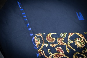 Navy Jacquard Paisley Sweat