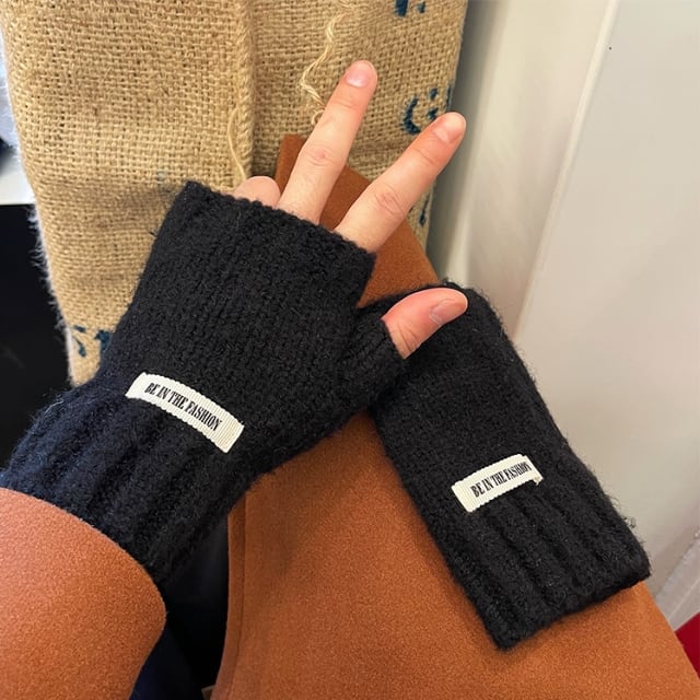 大人気 シンプル 手袋 グローブ ブラック 韓国 秋冬 レディース メンズ