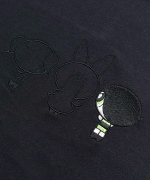 F252005-08_The Powerpuff Girls×Flapper Tシャツ_バターカップ刺繍