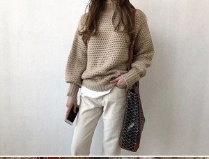 ワッフル編み タートルネックニット  AJ1079-8040