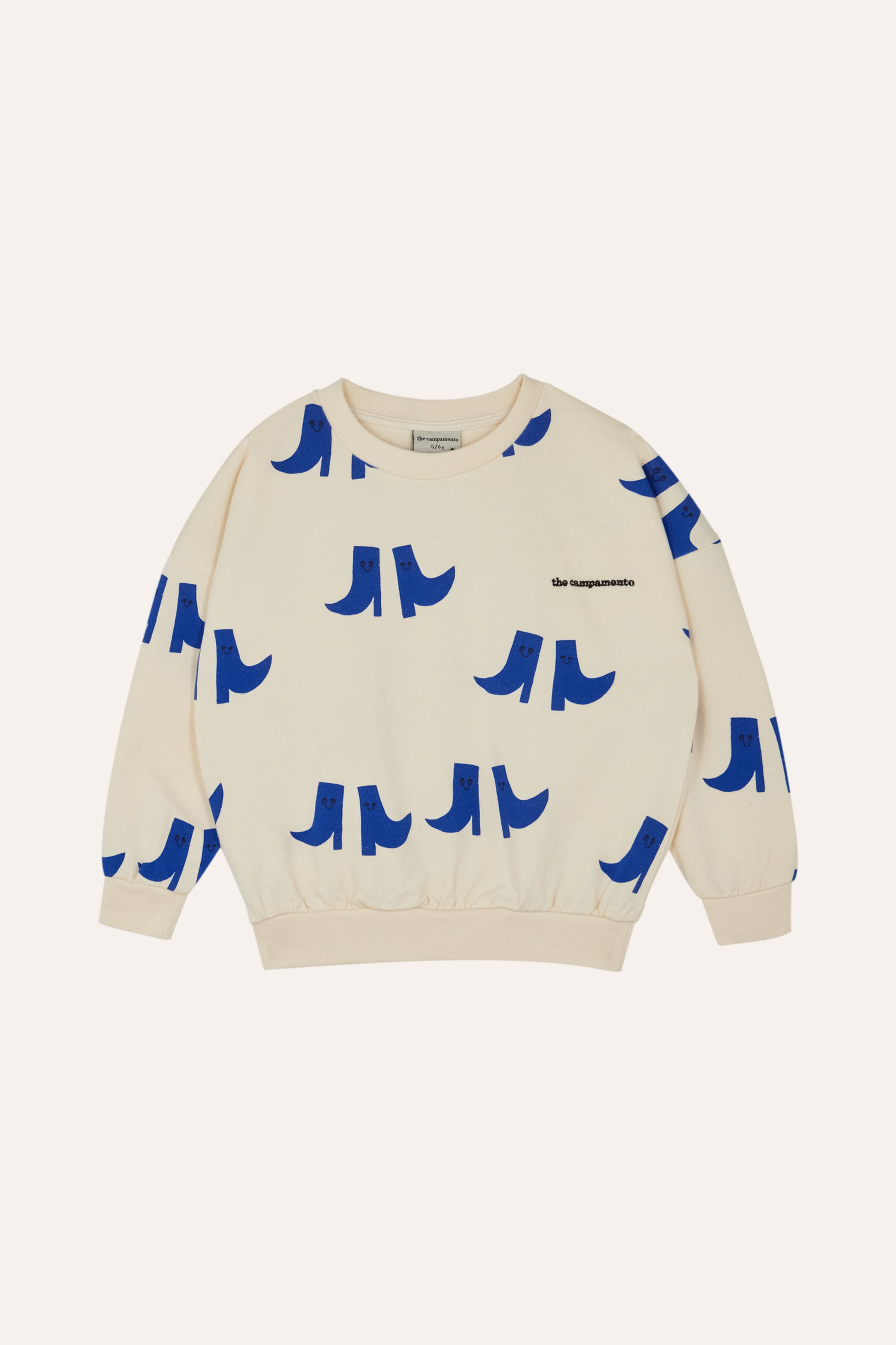the campamento】Happy Boots Allover Oversized Kids Sweatshirt | Loulou