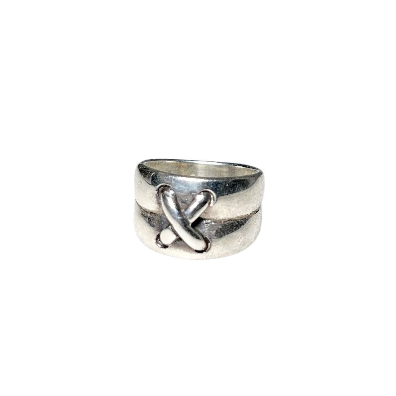 vintage silver wide ring