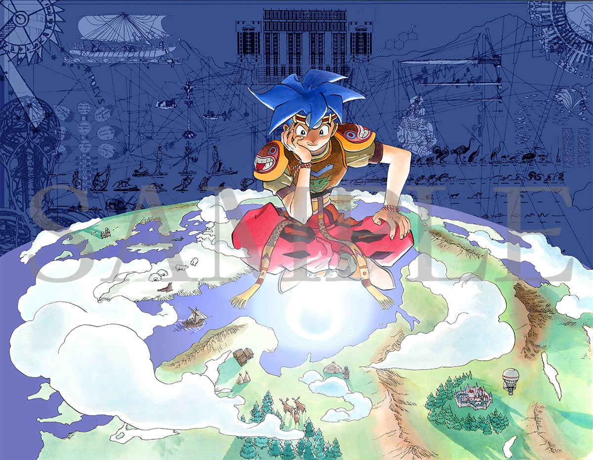 天地創造 藤原カムイ先生の複製原画【天地創造展】 天地創造 藤原