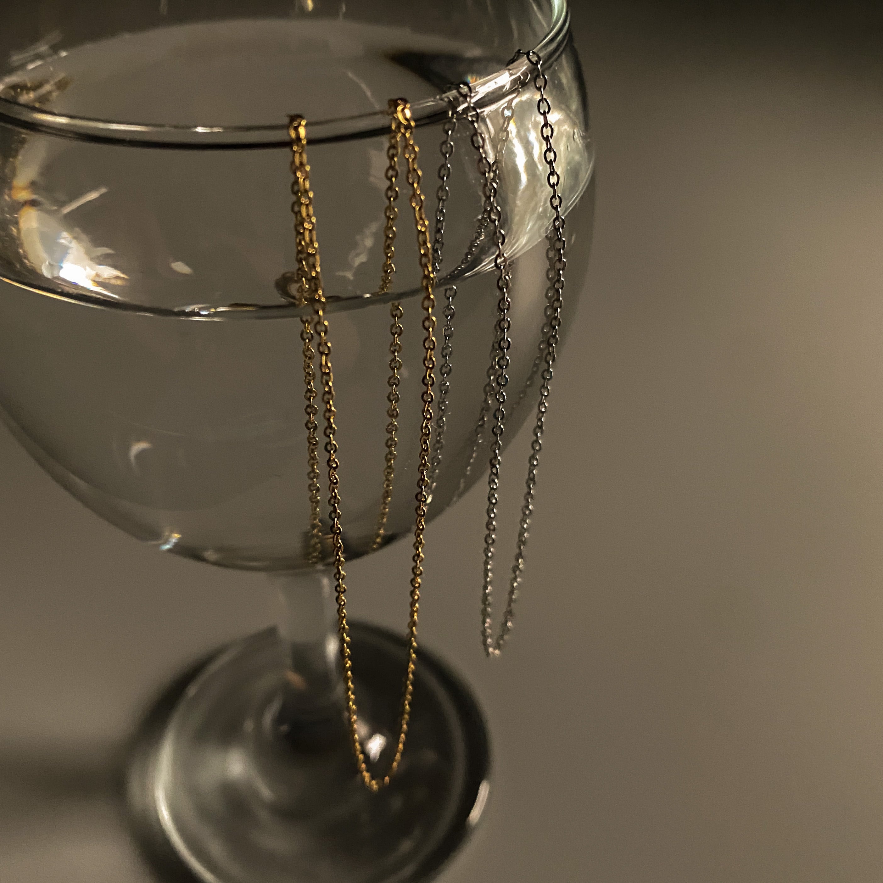 Chain charm necklace【316L】