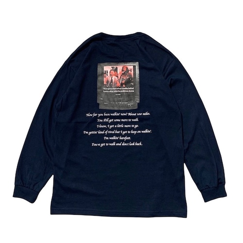 NEWAGE CLUB / "YOU GOTTA WALK" L/S T-SHIRT -NAVY-