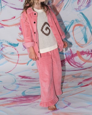 【即納/送料無料】Grown / Organic Cord Shirt Jacket - Sorbet