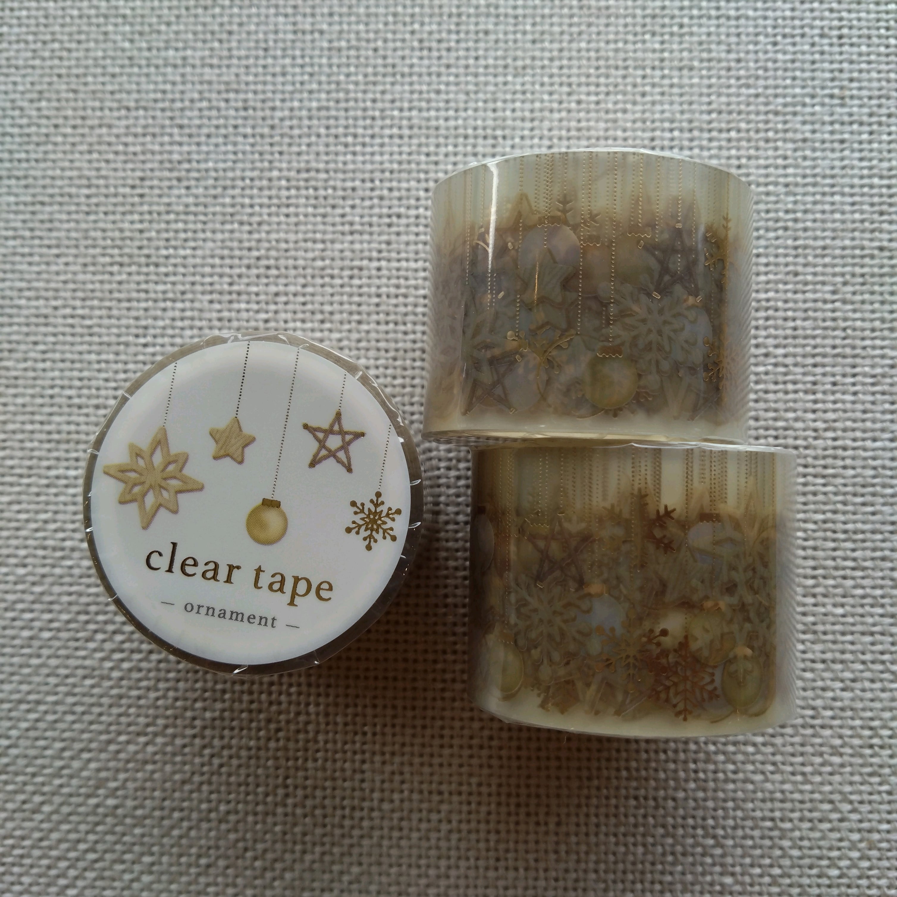 MINDWAVE 箔押し candle 30mmクリアテープ 95330 MW03 クリスマス