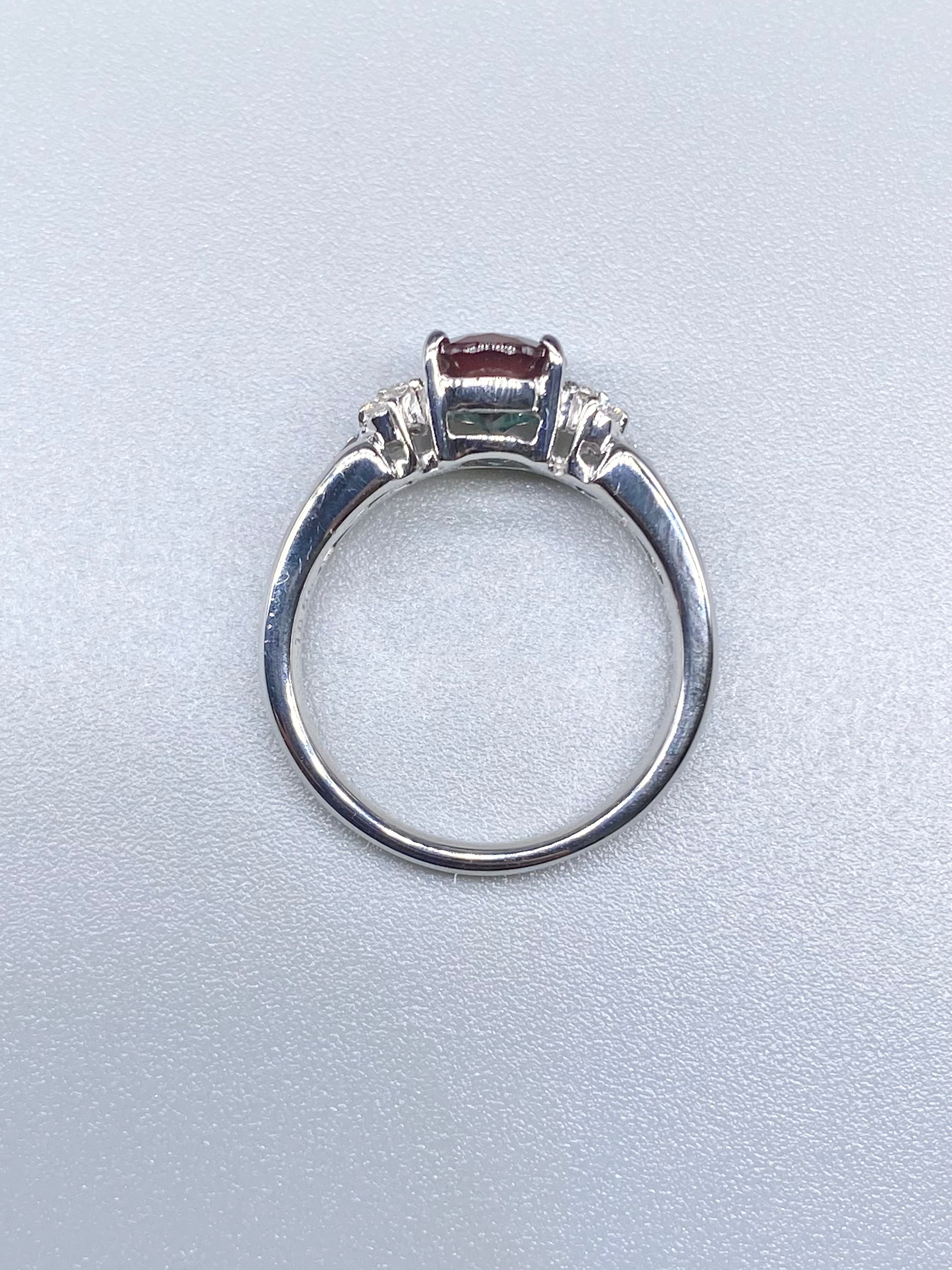 カラーチェンジアンデシン 1.066ct / ダイヤモンド 計0.13ct K18WG カラーチェンジアンデシン 1.066ct / ダイヤモンド 計0.13ct K18WG