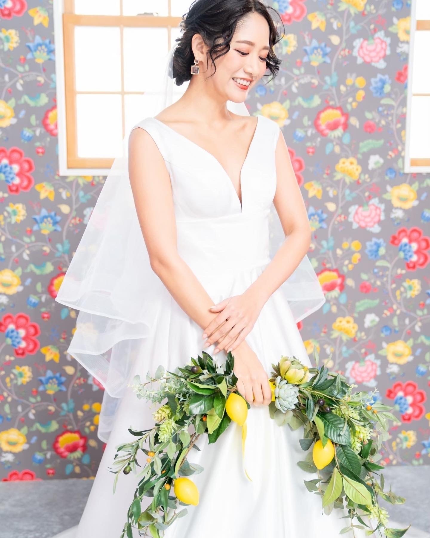 レンタルブーケ レモン】バレリーナレモンブーケ 往復送料込み 花嫁