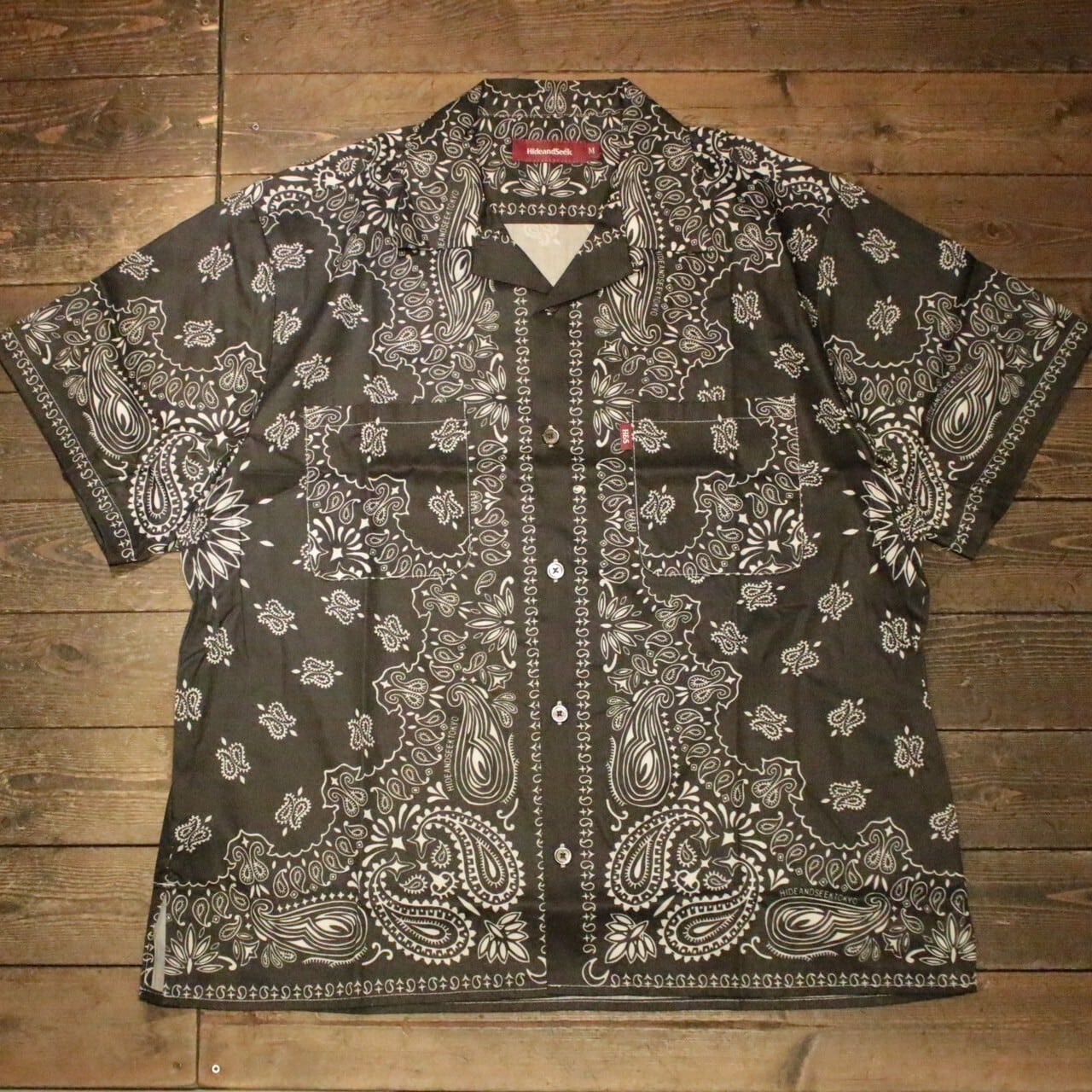 キムタク着 まどお HideandSeek Bandana Pattern Shirt