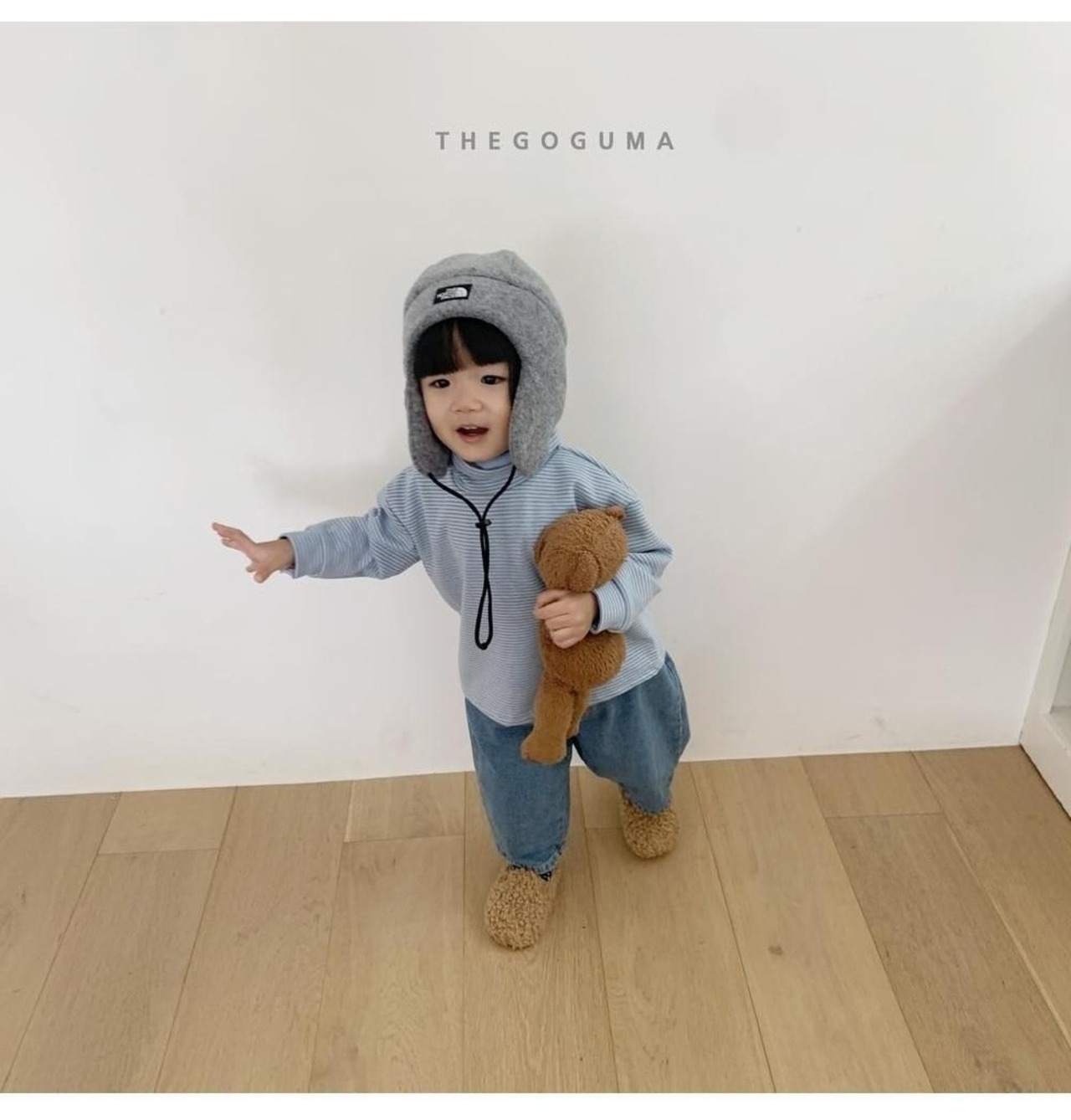 ザゴグマ / THE GOGUMA / マルチボーダーハイネックT / 韓国子供服 / ジュニア / 26winter〖取寄〗*JS~JL*